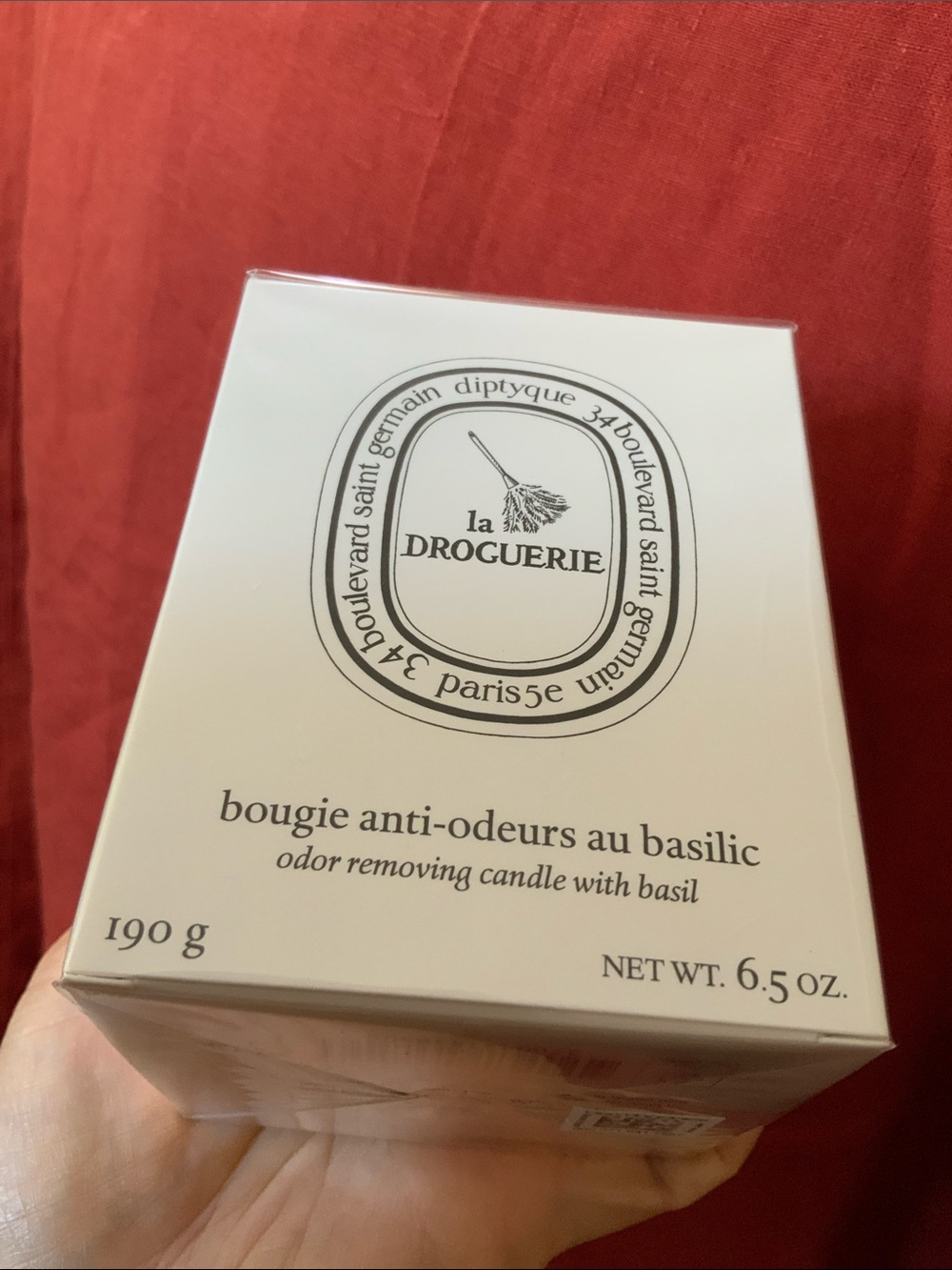 Diptyque La Droguerie candle DIPTYQUE BASIL CANDLE Odor removing candle 190g